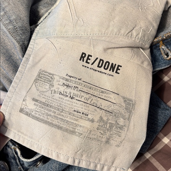 BNWT RE/DONE X Levi’s Womens vintage High Rise Skinny jeans - Picture 9 of 12